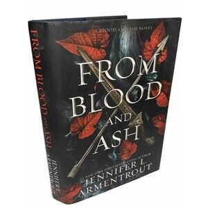 From Blood and Ash : A Blood and Ash Novel Hard Cover Jacket Sleeve GC